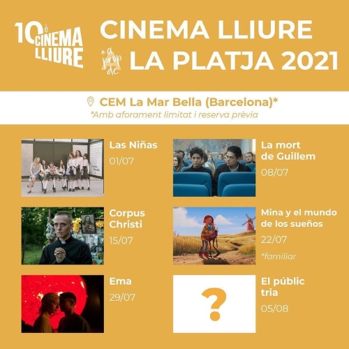 Torna @cinemalliurea la Platja del Prat Consulta la programaci&oa 