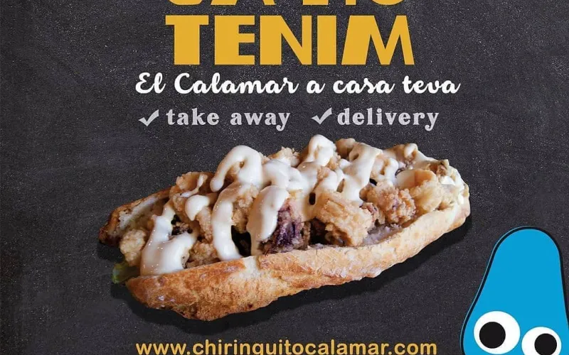 Vols un especial calamar? A les 19.30h ho podr&agrave;s demanar des de casa am 