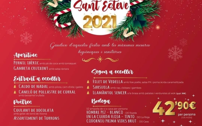 Nadal a El Calamar & Lobster Gavà Mar Vine a celebrar am 
