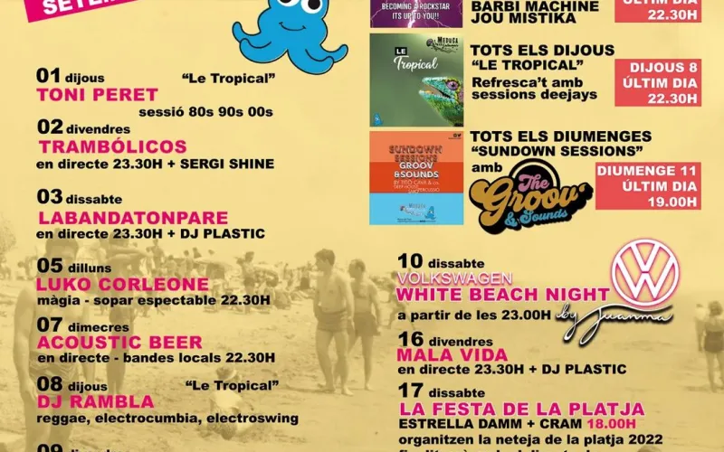 Hola, calamares!!Aquí tenéis la programación hasta el 17 d 