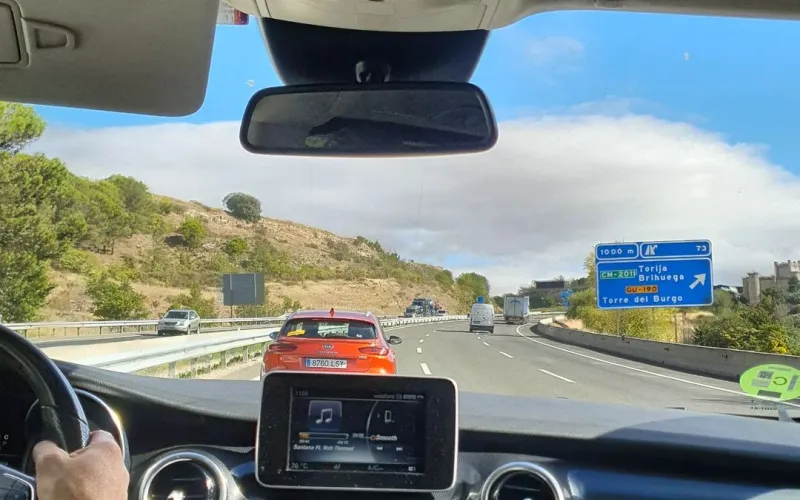 De camino ya para El Prat donde haremos la última actuación de chiringuito de 