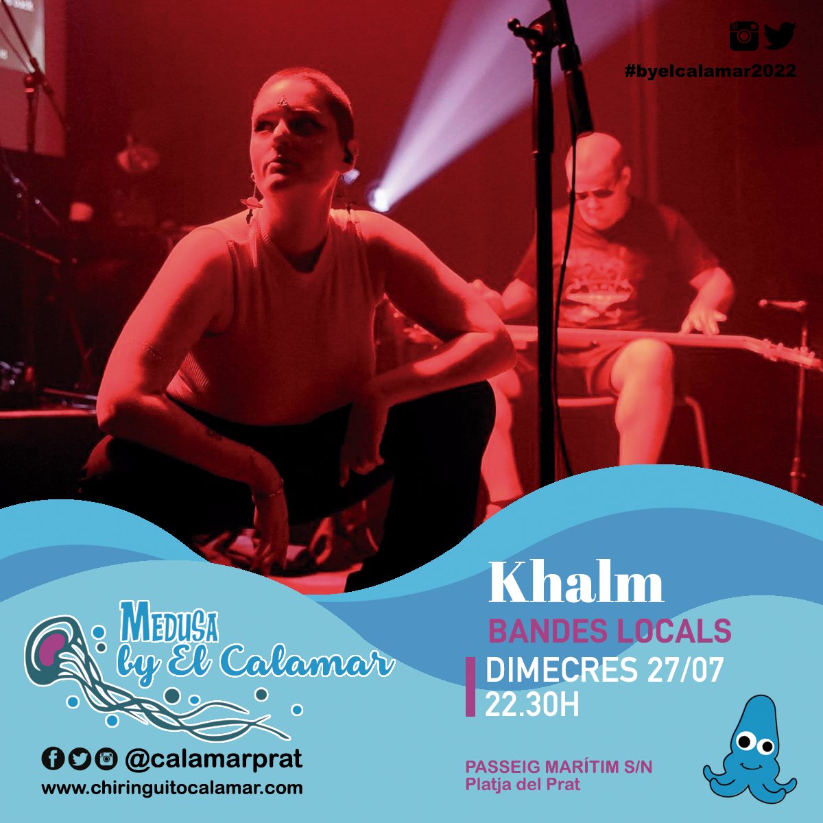 KHALM, BANDES LOCALS, Chiringuito Medusa by El Calamar, PLATJA DEL PRAT, BARCELONA